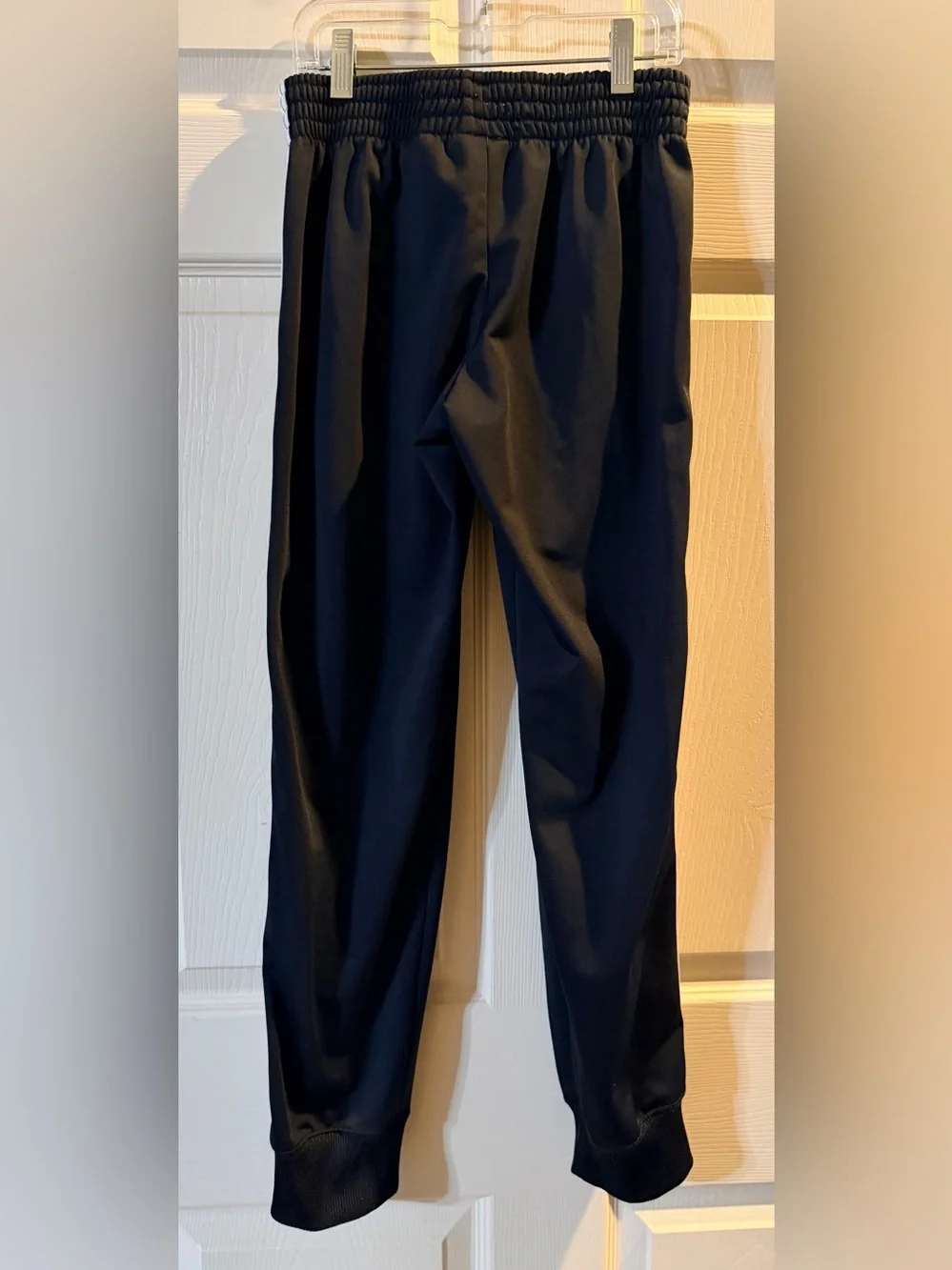 Nike Black Joggers with White Logo Tape